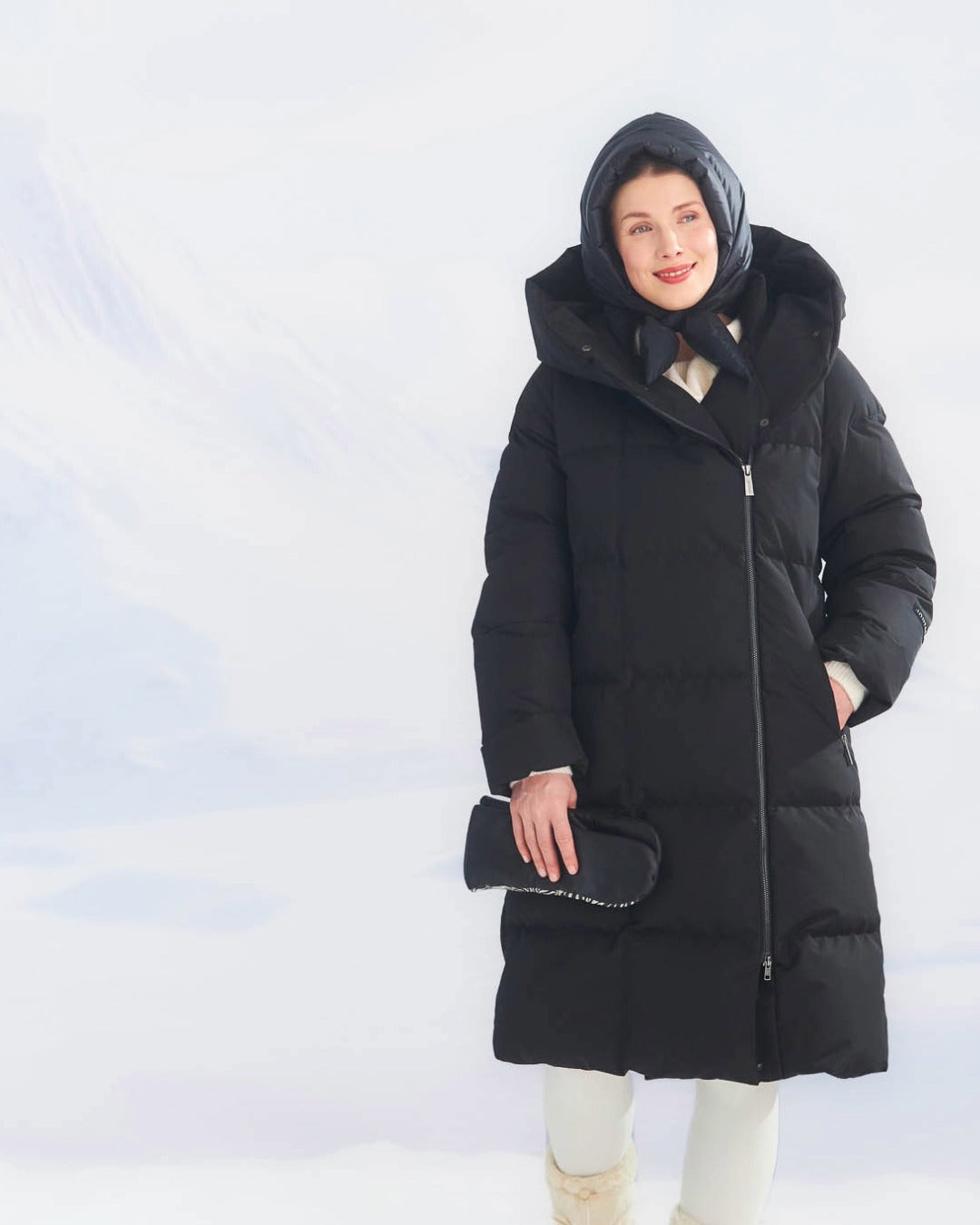 Lovisa-untuvatakki mustatorvisieni