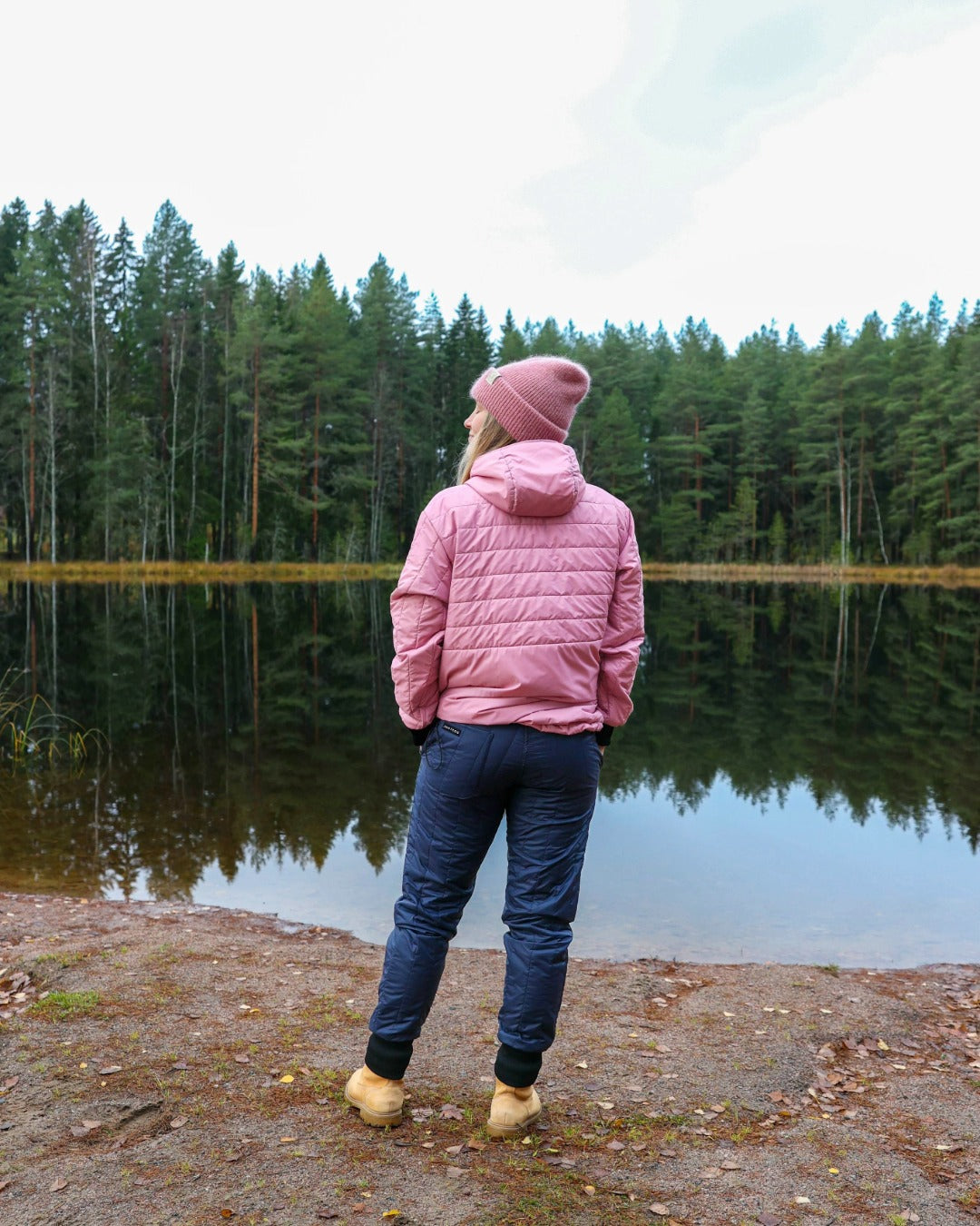 Rento-untuvahousut vihreä