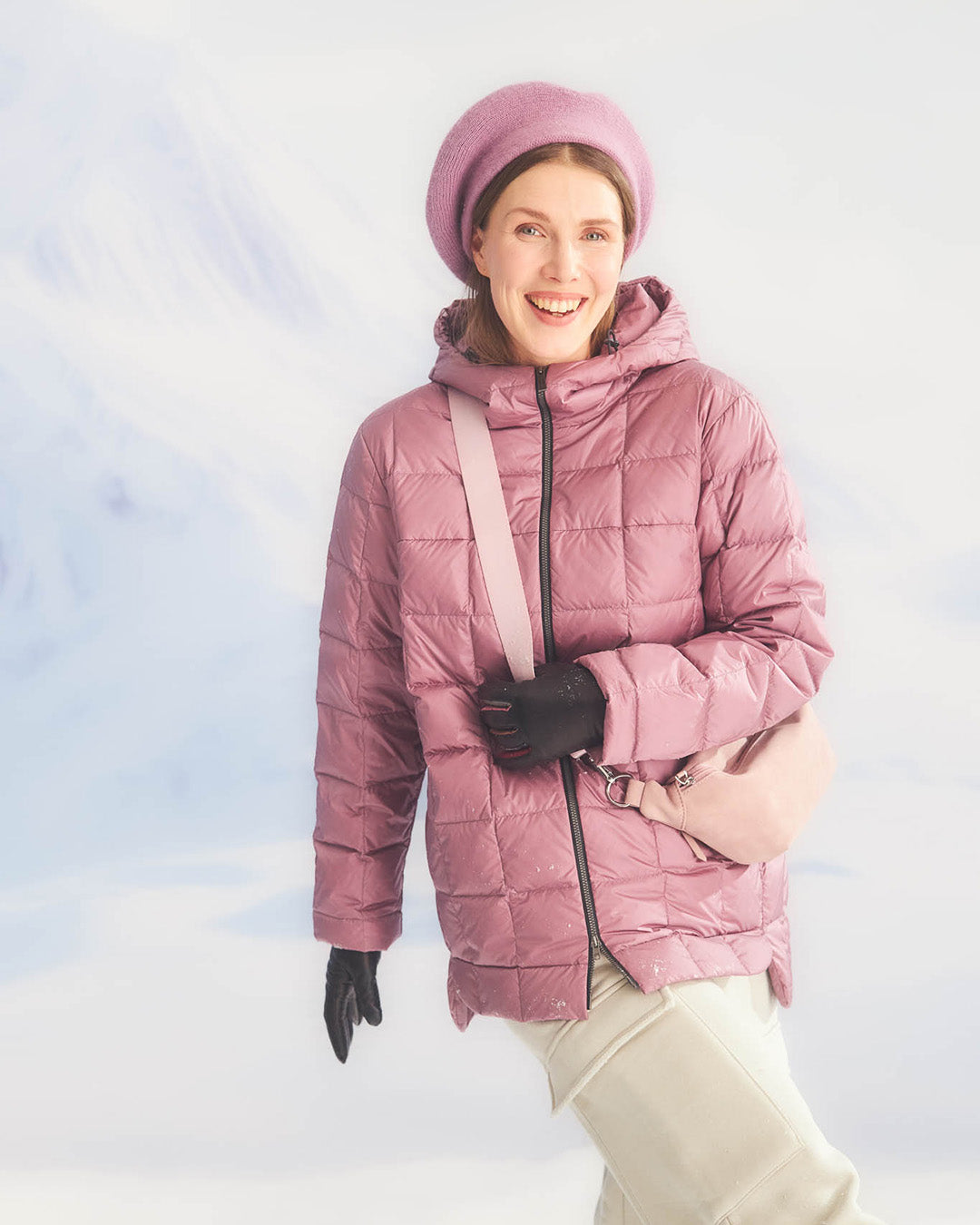 Tulppaani-kevytuntuvatakki punaviini