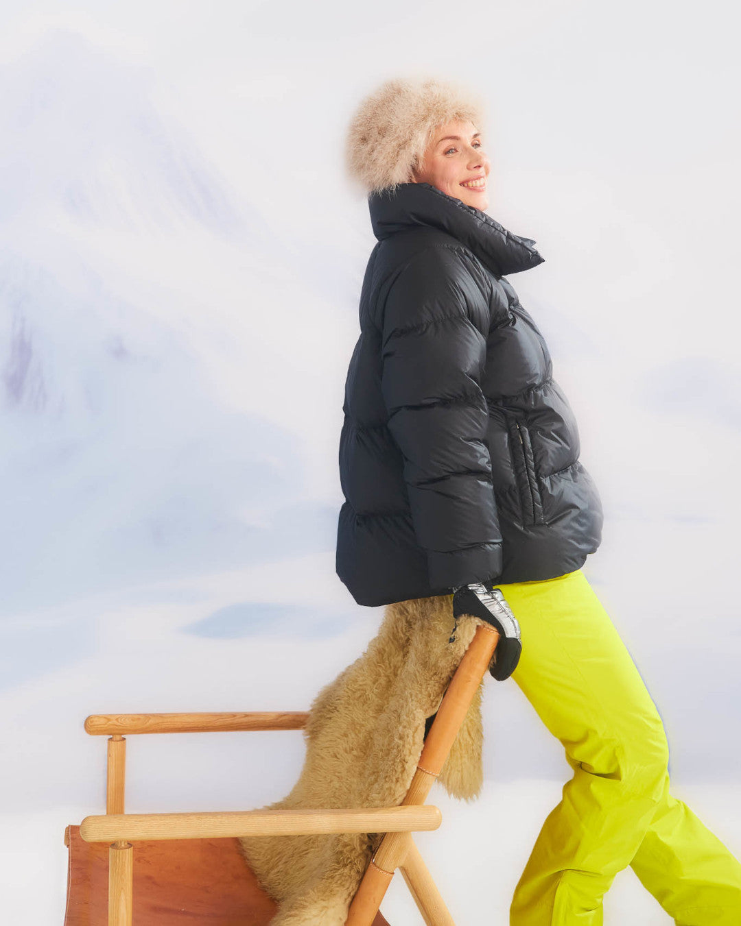 Hulda-untuvatakki hiilenmusta