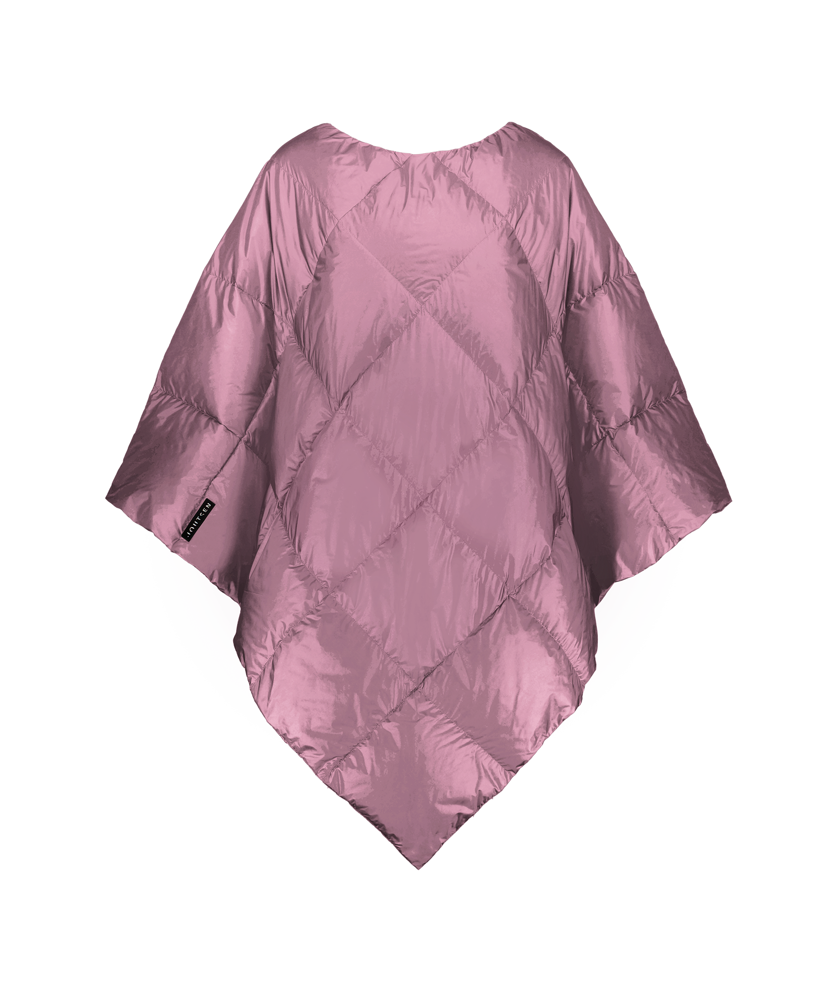 Vaalean violetti (väri: orkidea), timanttitikkauksin ommeltu Otava-untuvaponcho kuvattuna edestä ilman taustaa tai mallia. Ponchon muoto on väljä ja kulmikas. Reunaan on ommeltu musta Joutsen-tuotemerkki.