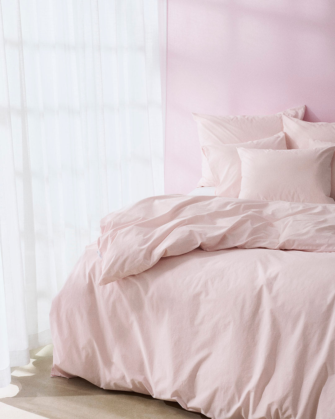 Pussilakana perkaalipuuvillaa persikka