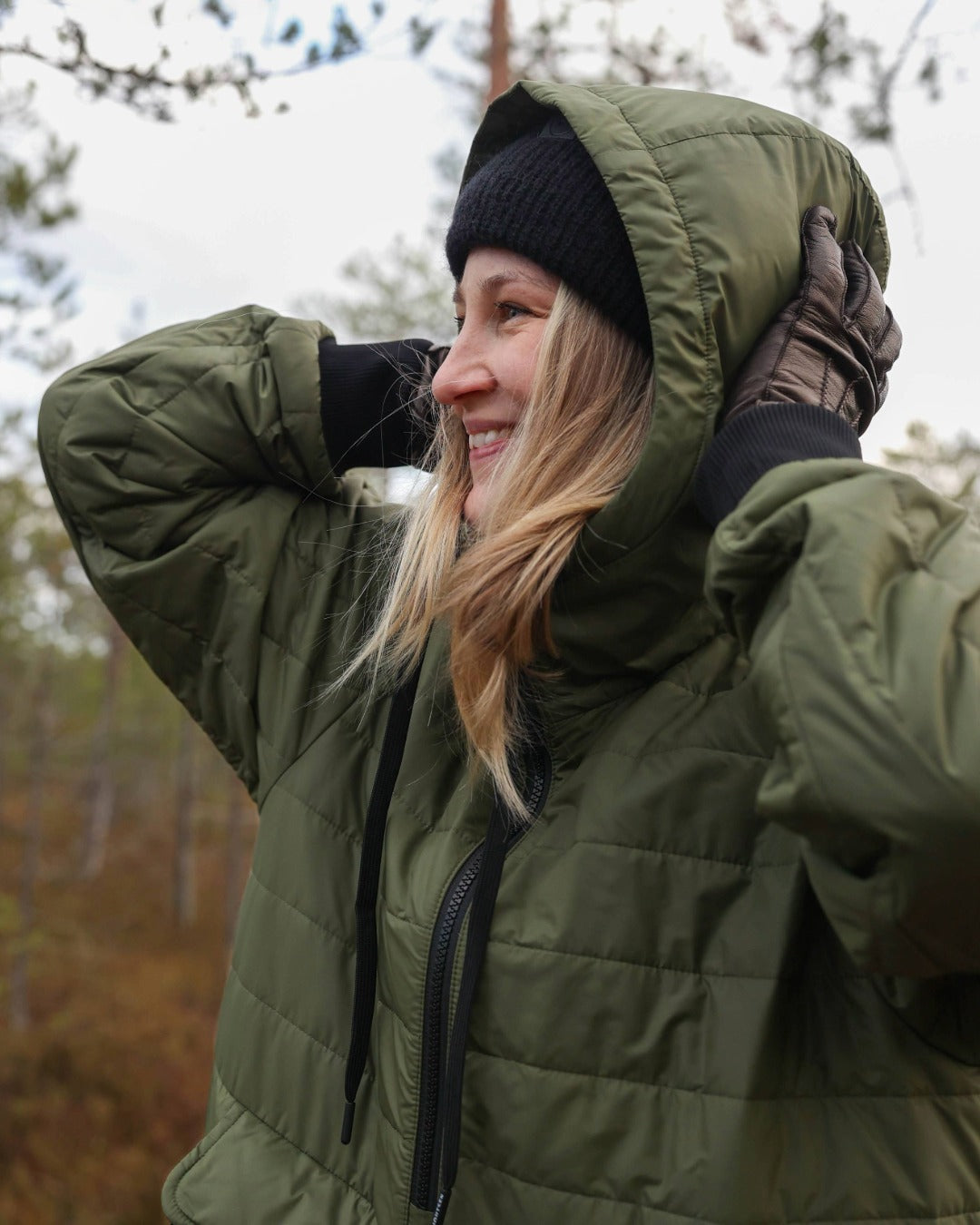 Luoto-untuva-anorakki myrskyluoto