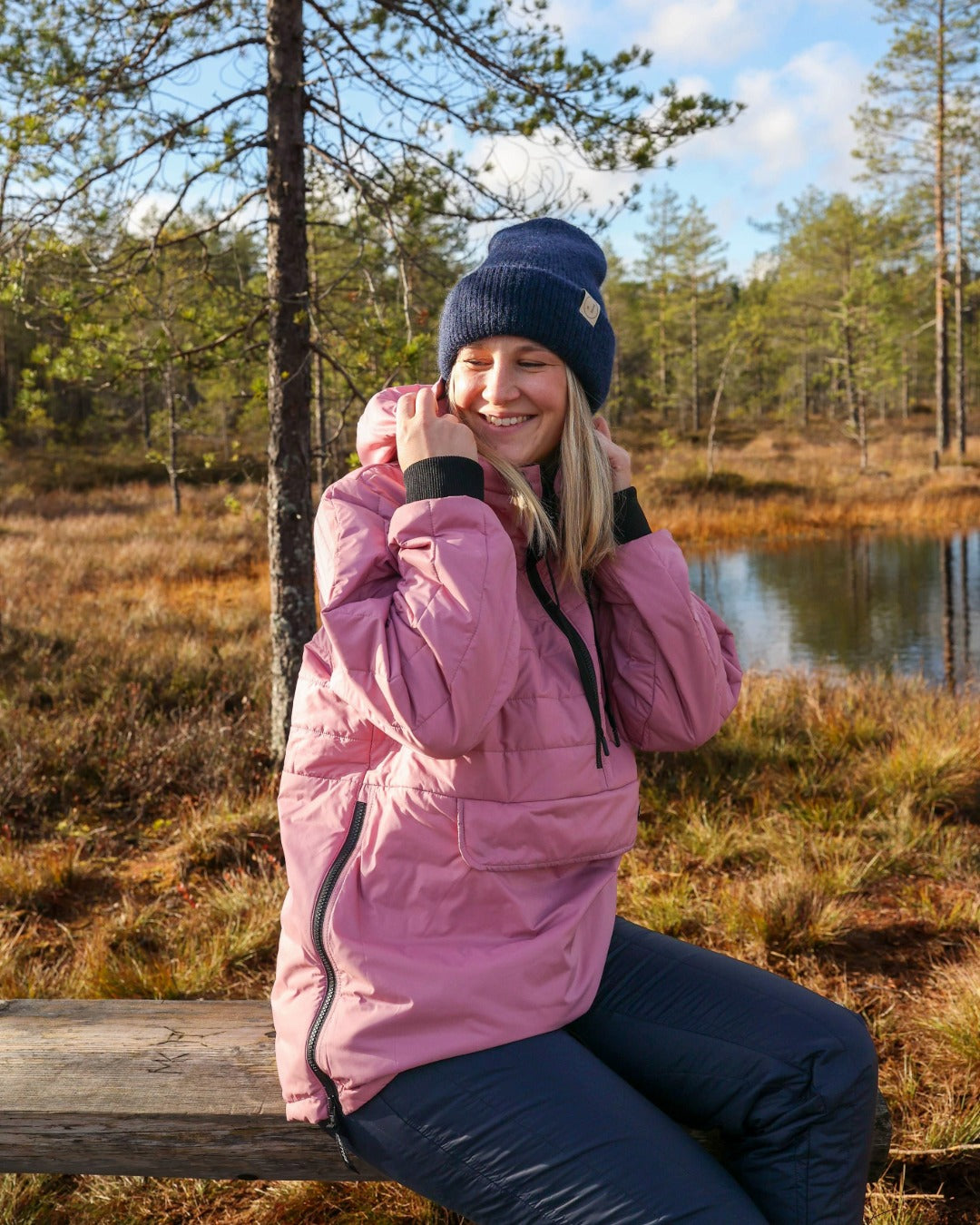 Luoto-untuva-anorakki villikukka