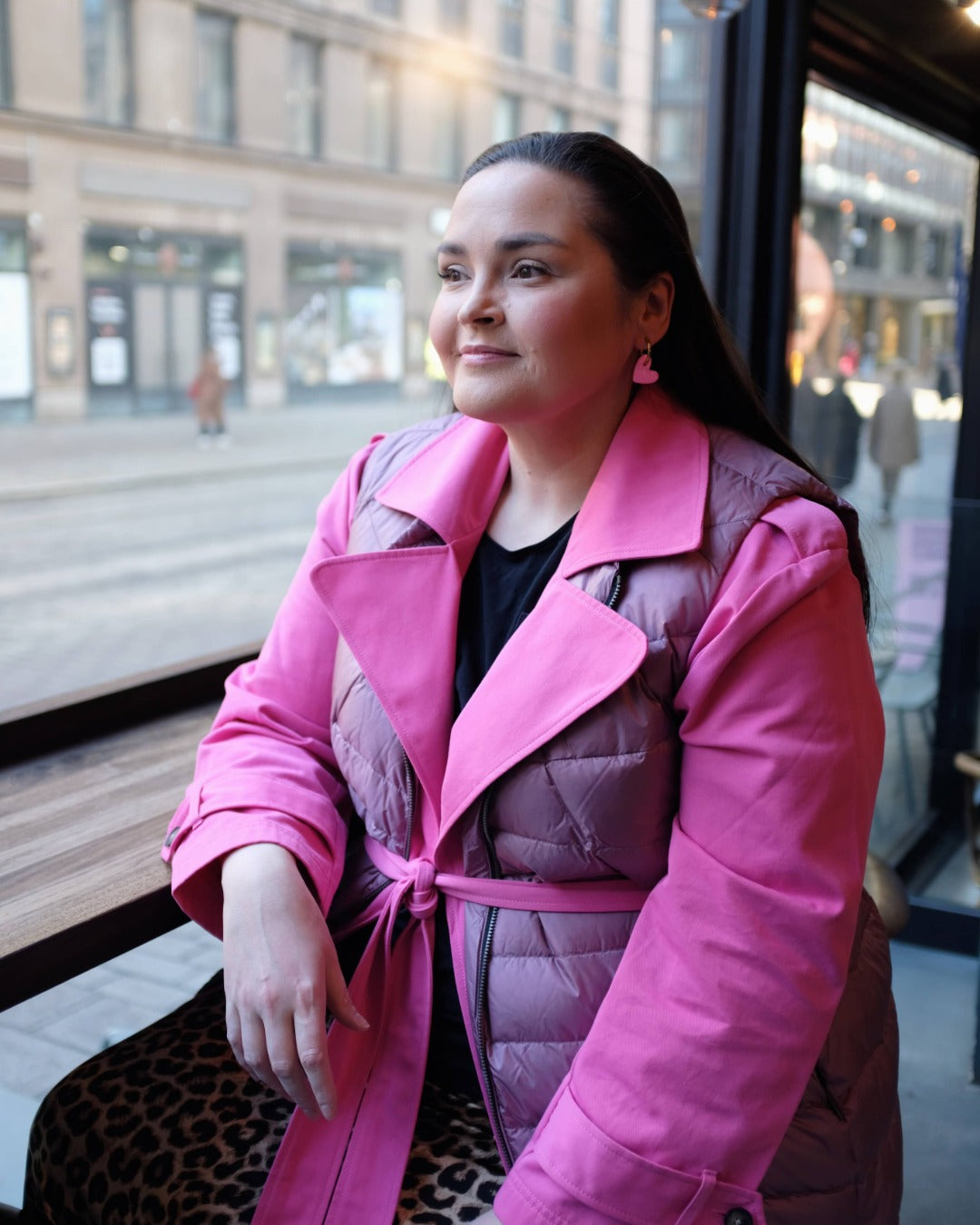 Mesi-plustyylin untuvaliivi orkidea