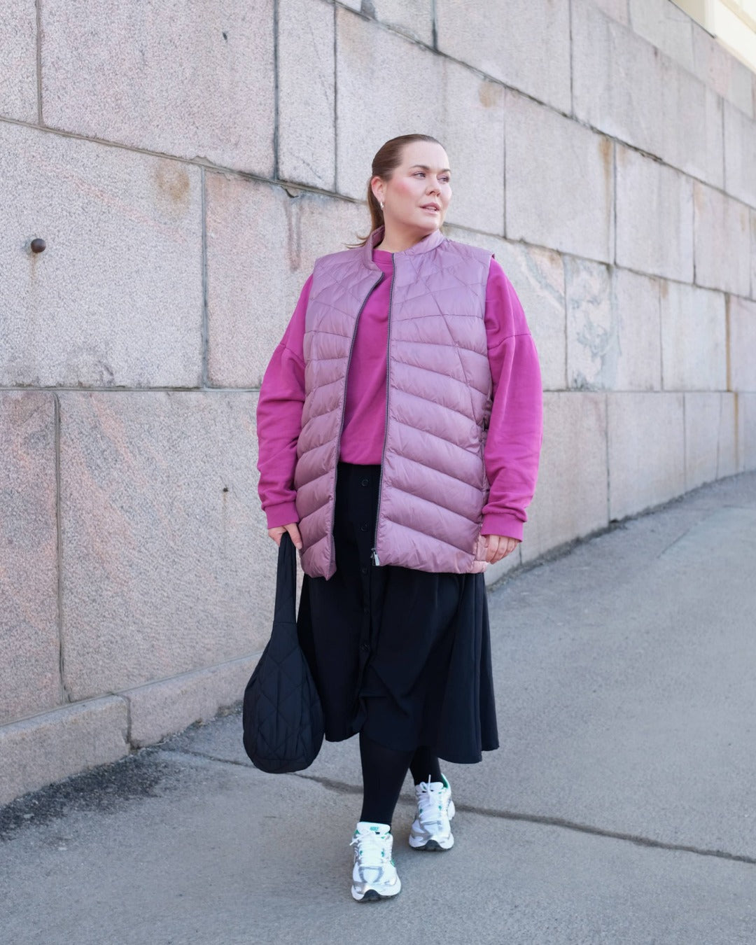 Mesi-plustyylin untuvaliivi orkidea