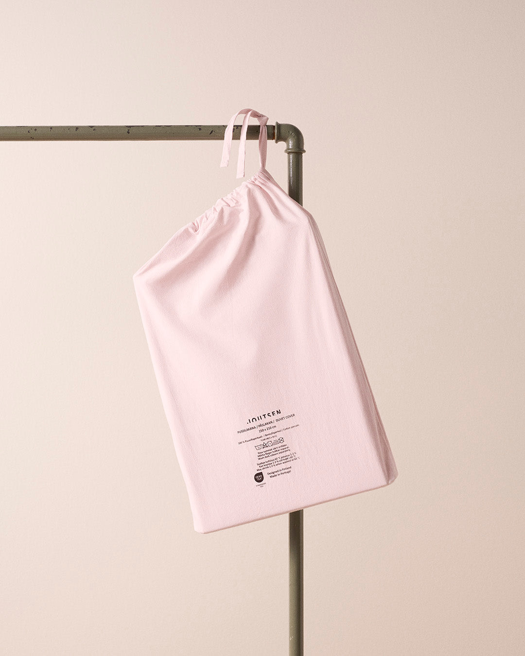 Pussilakana perkaalipuuvillaa persikka